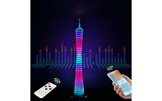 Diy Kit Electronic Training Welding Production Light Cube Canton Tower Led Lights Bluetooth Music Electronic Production