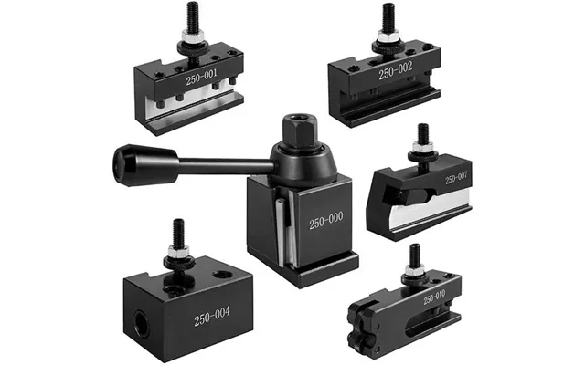 Drillpro 6pcs Set 250-000 Cuniform Gib Type Quick Change Tool Post Tool Holder For Lathe Tools