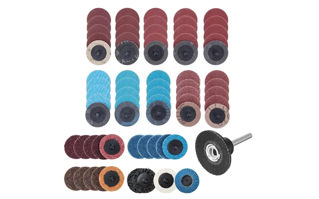 Drillpro 70pcs Sanding Discs Set 2'' Type R Roll Lock Discs Pads Sanding Abrasives Us