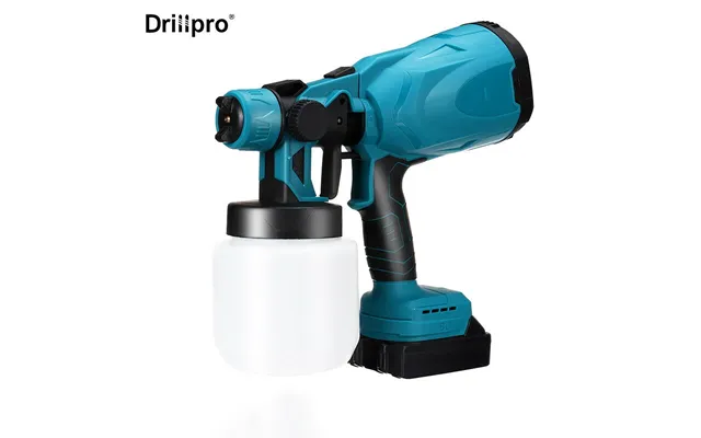 Drillpro 800ml Red Blue Suction Type Cordless Paint Sprayer Electric Paint Woodworking Spray Gun