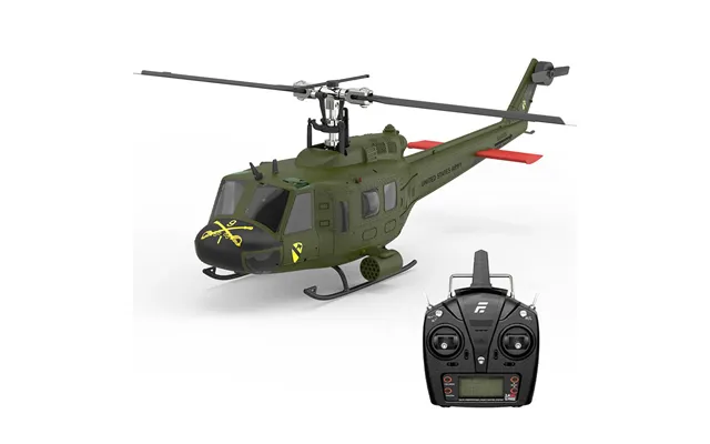 Eachine E190 Pro Uh-1 2.4g 6ch 3d6g 1 34 Scale Huey Dual Brushless Motor Flybarless Rc Helicopter Compatible With Futaba