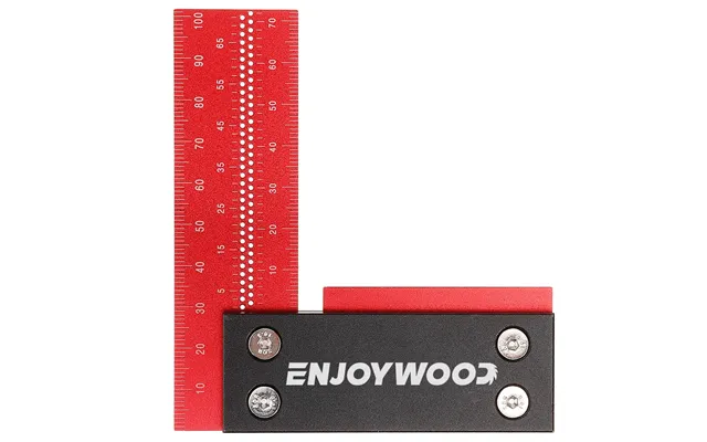 Enjoywood 100mm 4inch Aluminum Alloy Woodworking Ruler Precision Square Right Angle Ruler Guaranteed T Speed Measurement