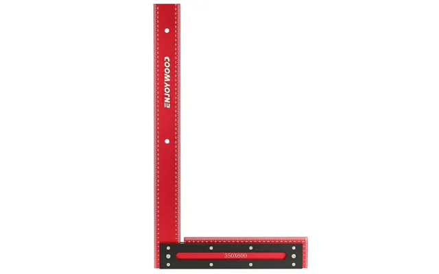 Enjoywood 600mm Aluminum Alloy Carpenter Square Framing Square Right Angle Ruler For Woodworking Square Setting Marking