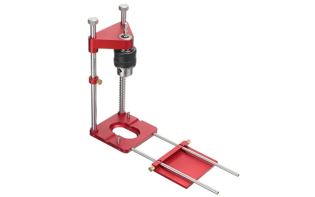 Enjoywood All Aluminum Alloy Adjustable Woodworking Drill Locator Pro Auto Line Drill Guide Puncher Mini Bench Drill Pre
