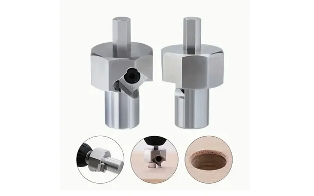 Enjoywood Woodworking Chamfer Tool T10 Alloy Blade Stainless Steel 9mm Hex Shank For 19mm 20mm Dog Holes Polished Finish