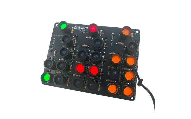 Eqkit Ybn-20 Binary Clock Diy Electronic Kit Usb 5v Multi-color Leds High Precision Stem Educational Soldering Practice