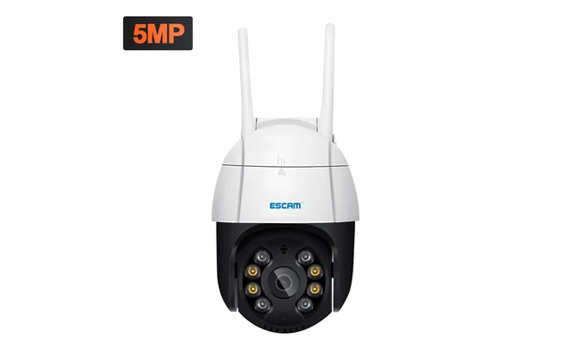Escam Qf518 5mp Pan Tilt Ai Humanoid Detection Auto Tracking Cloud Storage Waterproof Wifi Ip Camera With Two Way Audio
