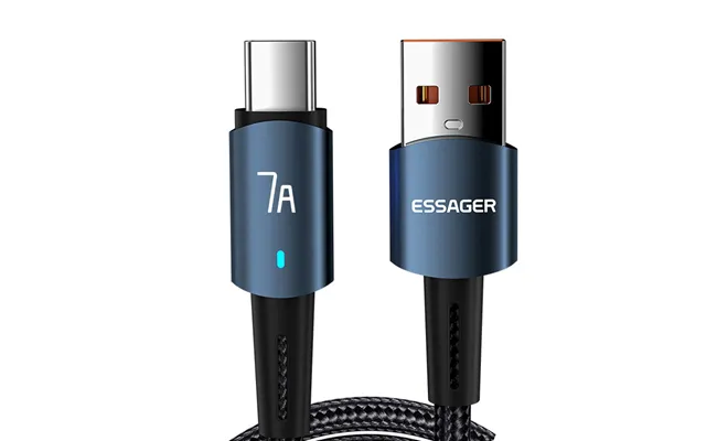 Essager 7a Usb-a To Type-c Cable Qc Vooc Iqoo Scp Afc Fast Charging Data Transmission Copper Core Line 0