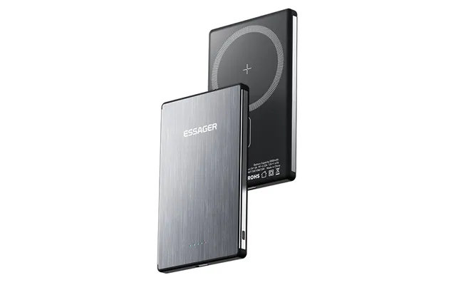Essager Akd-yd52 20w 5000mah Magnetic Wireless Power Bank External Battery Power Supply With 1 Input & 2 Outputs Fast Ch