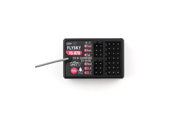 Flysky Fs-r7d 2.4ghz 7ch Ant Protocol Pwm Ppm Output Light Group Receiver For Fs-g7p Transmitter