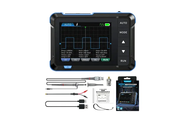 Fnirsi Dso153 Oscilloscope Signal Generator Oscope Meter 1m Bandwidth 5ms S Sampling Rate Oscillometer Multiple Waveform