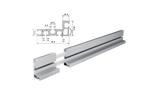 Fonson Adjustable 75 T-track Miter Saw Fence For Woodworking Accessories Table Saw Fence With Laser Measure 400 600 800