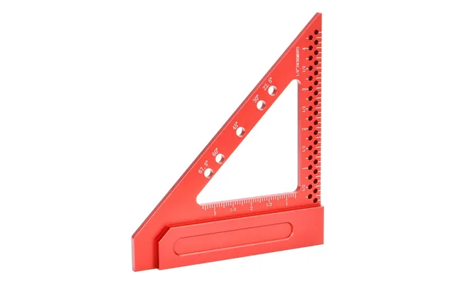 Fonson Tools 3 Inch 4 Inch Carpenter Triangle Ruler Rafter Square Multi-angle Measuring Ruler Protractor For Woodworki