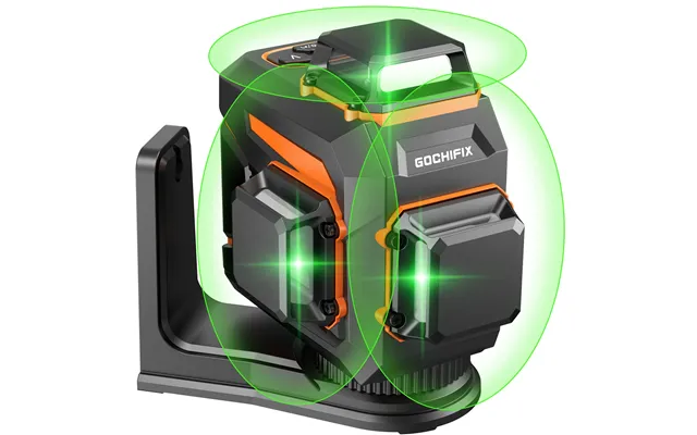 Gochifix 3x360 12 Line 3d Self-leveling Green Laser Level With Sharp 520 Laser Tube Rechargeable 5