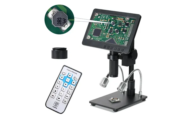 Hayear 26mp Hdmi-compatible Digital Microscope 2100x Digital Magnification Adjustable 7 Inch Screen 60fps Hight Frames R