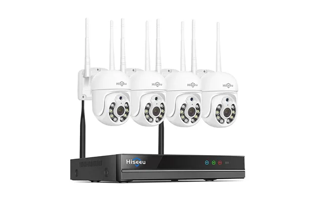 Hiseeu 3mp Wifi Camera Set Wireless Ptz Cam Auto Tracking Motion Detection Two-way Audio Night Vision Ip66 Waterproof Re