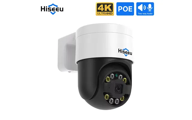 Hiseeu Poe 5mp 8mp Ip Video Surveillance Camera Outdoor Wireless Ptz Digital Motion Color Night Vison Two-way Audio Cctv