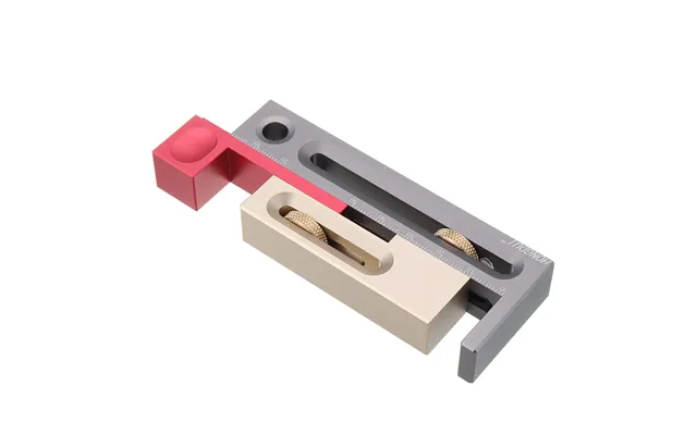 Hongdui Kerfmaker Table Saw Slot Adjuster Mortise And Tenon Tool Woodworking Movable Measuring Block