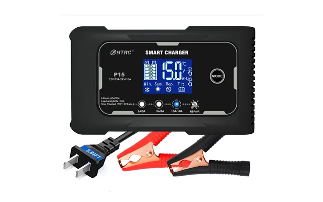 Htrc 15a 20a Smart Battery Charger Automatic Pulse Repair Charge For Lead-acid Lithium Lifepo4 Battery Car Motorcycle Ch