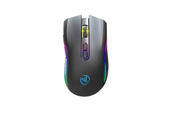 Hxsj T69 2.4g Wireless Gaming Mouse With Rgb Lighting 1000-4800dpi Type-c Rechargeable 650mah 8 Button Mouse For Pc Gami