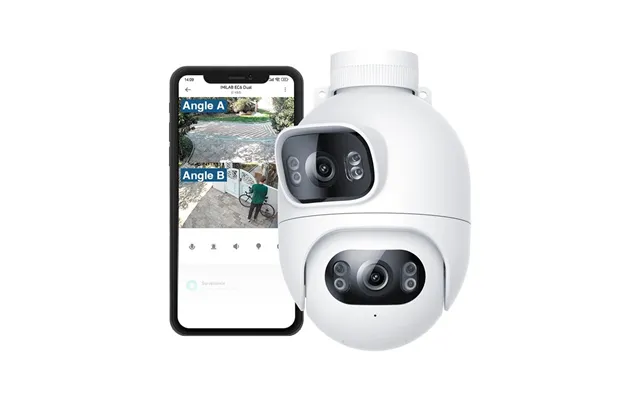 Imilab Ec6 Dual 2k Lens Wifi Spotlight Camera 360â Ptz Wireless Cam Color Night Vision Ai Detection Two-way Audio Siren