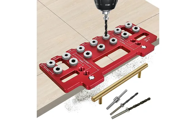Jighole 5mm 1 4 Inch Aluminum Alloy Cabinet Hardware Jig Pocket Hole Jig Drill Guide Shelf Pin Punch Locator For Straigh