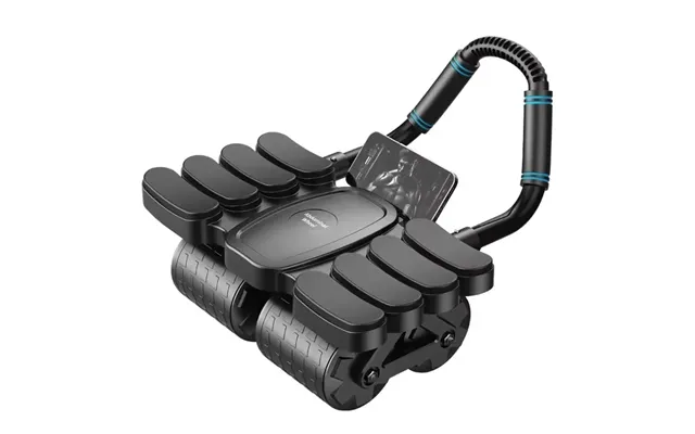 Kaload 4 Wheel 8 Elbow Automatic Rebound Brake Abdominal Exerciser With Phone Holder Muscle Slimming Fitness Equipment F