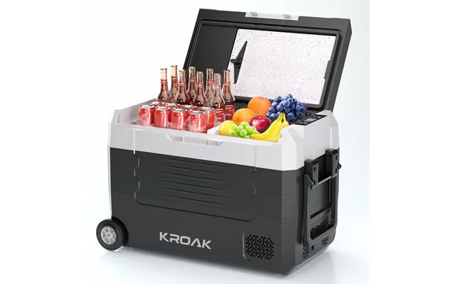Kroak Dual Zone Car Refrigerator 35l 45l 55l Compressor Fridge Freezer 12v 24v Dc 100-240v Ac Portable Cooler For Campin