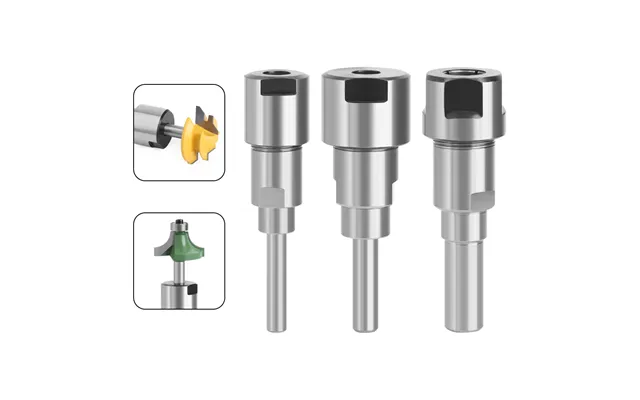 Lavie 1 4 Inch 1 2 Inch 6mm 8mm 12mm Router Collet Extension Chuck Adapter Milling Cutter Chuck Extender Rod Woodworking