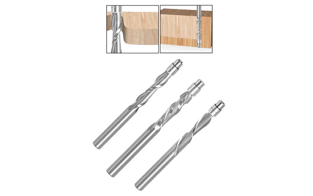 Lavie 1 4 Inch 6.35mm Shank Solid Carbide Top Bearing Guided Two Flute Flush Trim Router Bits Woodworking Milling Cutter
