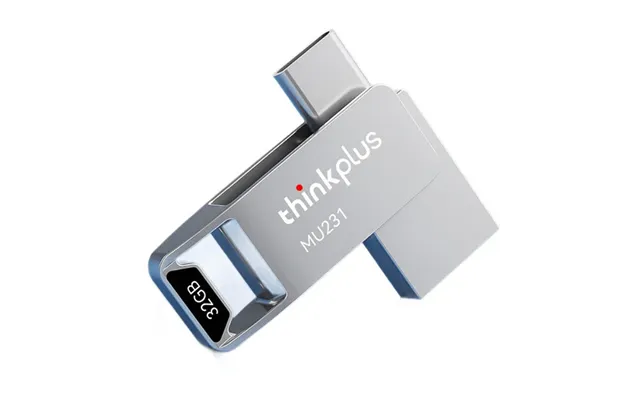 Lenovo Thinkplus Mu231 Type-c & Usb Flash Drive 128gb 64gb 32gb 100mb S High Speed Portable Memory U Disk Plug And Play