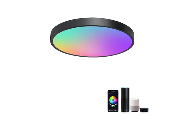 Lixincorda 24w Wifi Smart Ceiling Lamp Bluetooth Rgbcw Colorful 1920lm Bedroom Lamp Works With Tuya Alexa Google