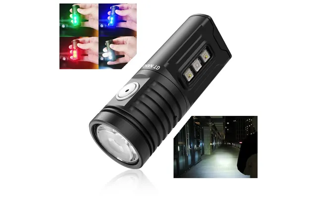 Lumintop Gt Nano 5.0 1400lm Edc Led Flashlight With Rgb Uv Sidelight Come With 2pcs 10280 Battery Usb Type-c Rechargeabl