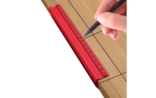 Metric & Imperial Marking V-ruler High Precision Durable Aluminum Alloy Versatile Parallel Vertical Line Scribe Marking
