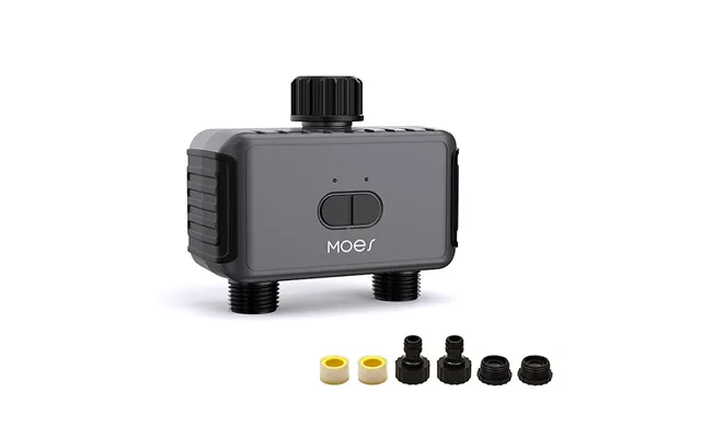 Moeshouse Tuya Smart Bluetooth Dual Watering Timer Ip55 Automatically Schedules Automatic Drip Irrigation Controller Gar
