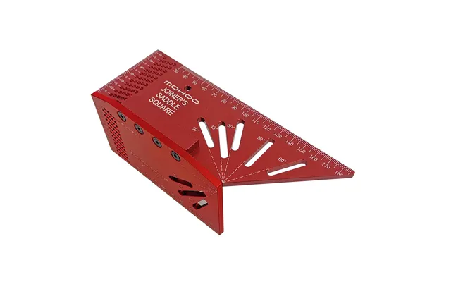 Mohoo Aluminum Alloy Woodworking Saddle Layout Square Gauge 3d Mitre Angle Measuring Template Tool Carpenter Layout Rule
