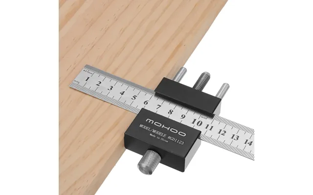Mohoo Steel Ruler Positioning Block Angle Scriber Line Marking Gauge For Ruler Locator Carpentry Scriber Measuring Woodw