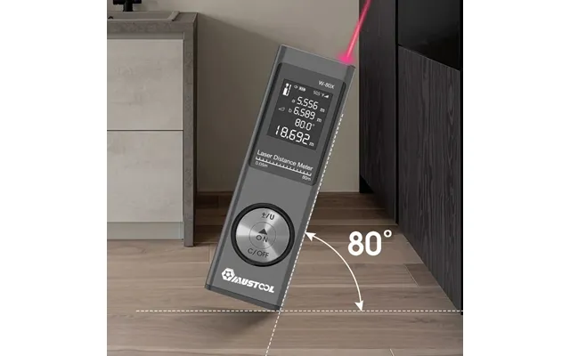 Mustool 80m Digital Mini Laser Rangefinder With Electronic Angle Sensor M In Ft Unit Switching Usb Charging Pythagorean