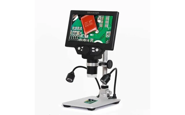 Mustool G1200d Digital Microscope 12mp 7 Inch Large Color Screen Large Base Lcd Display 1-1200x Continuous With Light