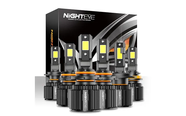Nighteye Auto Lighting A315-s4 2pcs Car Led Headlight Bulb 15,000lm Pair Led Front Headlamp 6500k White Ip68 Waterproof