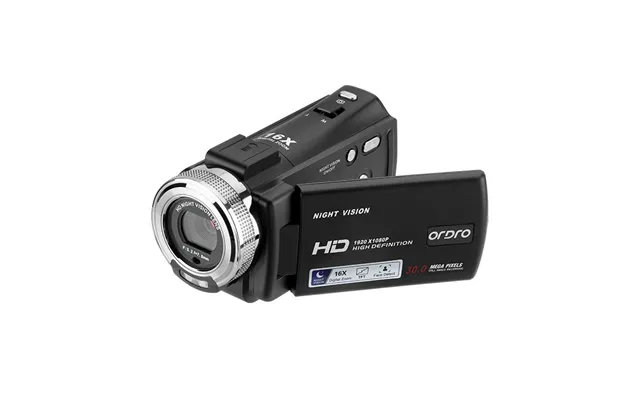 Ordro Hdv-v12 Digital Video Camera 1080p 30mp Hd Infrared Night Vision 16x Zoom Portable Camcorder 3 Inch Tft Screen Vid