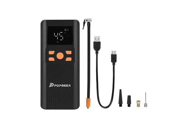 Popdeer Pd-ap1 5000mah 22.2wh Wireless Car Air Compressor 12v 150psi Portable Car Tire Inflator Smart Digital Inflatable