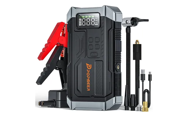 Popdeer Pd-ja3 5000a 4-in-1 Emergency Jump Starter With Air Compressor 150psi Tire Inflator 12v Quick Charge 3