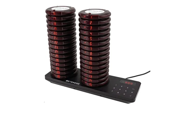 Retekess Restaurant Pager Wireless Calling System Vibrators Paging Device 20 30pcs Coaste Pager 500m Range Ip33 Waterpro
