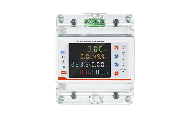 Rmdzt-gfc 4p 100a Wifi Mcb Tuya Smart Remote Control Voice Compatible Lcd Display Bidirectional Energy Metering