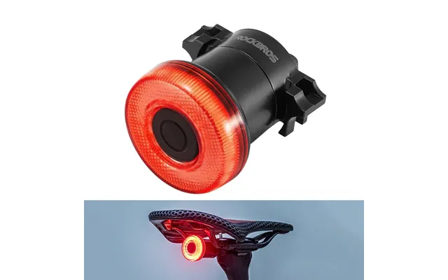 Rockbros Bl-s1 Smart Brake Sensor Bicycle Taillight 400 Mah Type-c Charging Ipx7 Waterproof Aluminum Bike Rear Light For