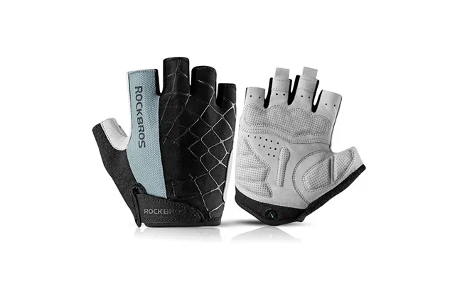 Rockbros Half Finger Bicycle Gloves Pu Leather Breathable Non-slipfashion Gloves For Mtb Bike Cycling Fun