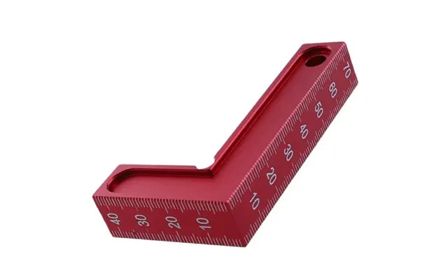 Ruitool 75x45mm Square 90 Degree Right Angle Ruler L Square Ruler Aluminum Alloy Woodworking Scriber