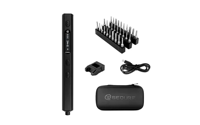 Sequre Es666 Innovative Multi-functional Electric Screwdriver Smart Somatosensory Recognition Led Illumination Large Cap