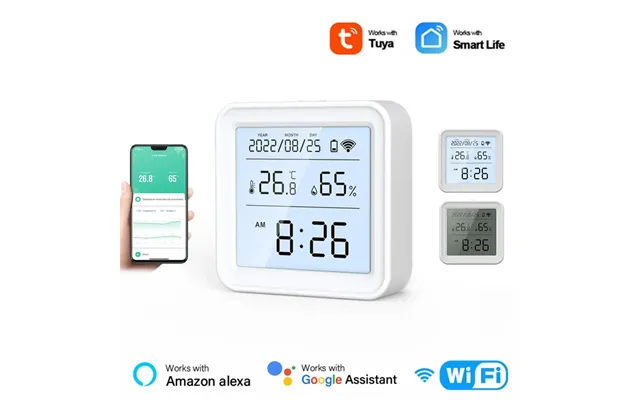 Smart Wifi Hygrometer Thermometer Sensor Indoor Temperature Humidity Monitor Works With Alexa Google Home High Accuracy